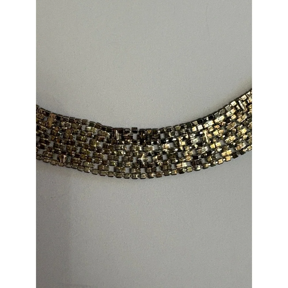 Silver Rhinestone Belt with Black Ribbon Ties Wedding Gala Formal Glam Accessory